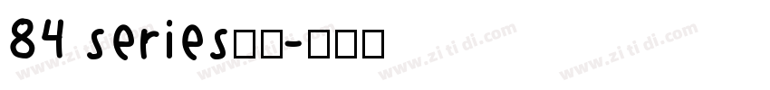 84 series字体字体转换